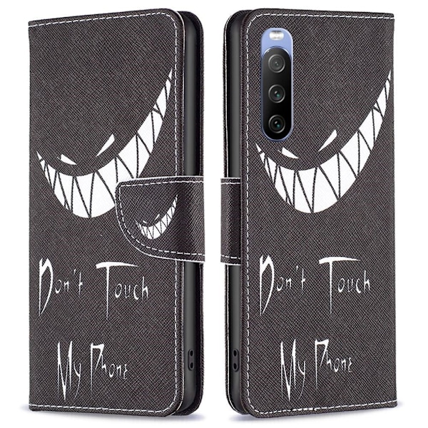 Wonderland Sony Xperia 10 III flip kuoret - Karhu Black