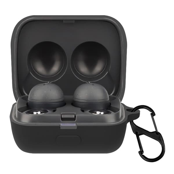 Sony LinkBuds silikonfodral med spänne - Svart Svart