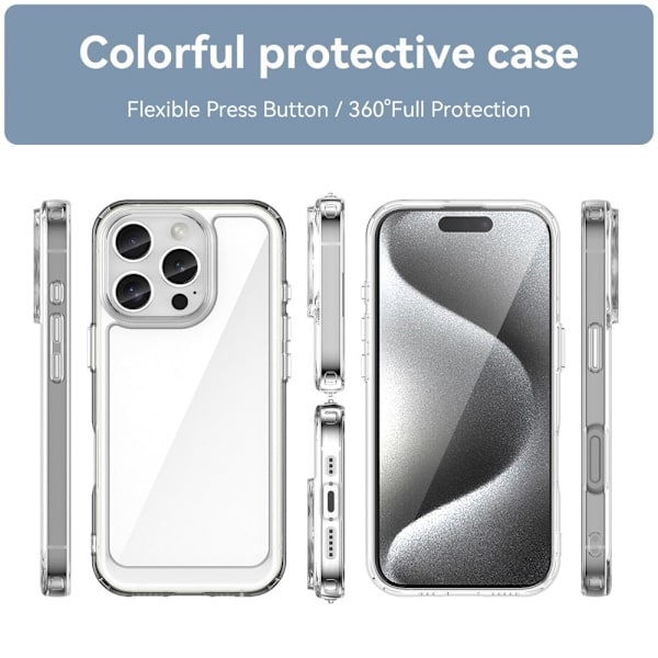 Blødt og mat iPhone 16 Pro cover - Transparent Transparent
