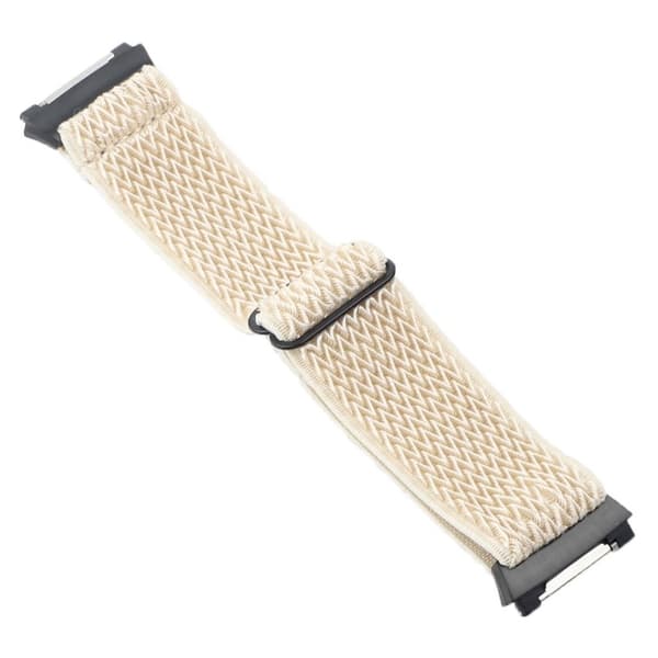 Fitbit Ionic wave pattern nylon watch strap - Beige Brun