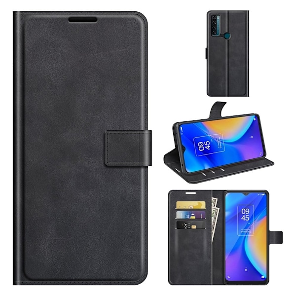 Lompakko Nahkakotelo For Tcl 20 Se - Musta Black