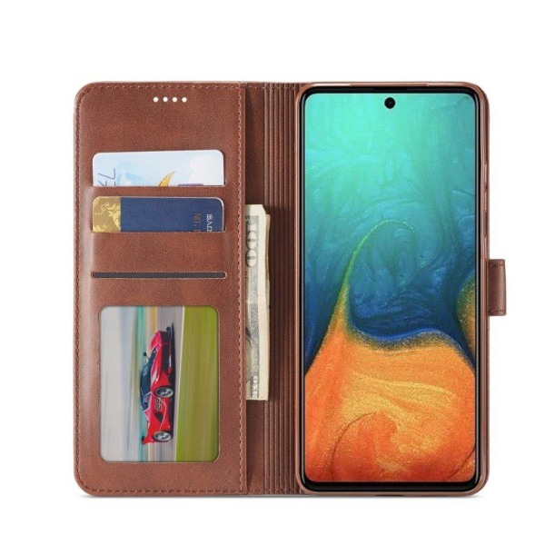 LC.IMEEKE Samsung Galaxy A71 5G Flip Etui - Kaffe Brown