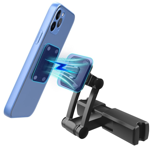 Universal magnetisk biltelefonholder til nakkestøtten Black