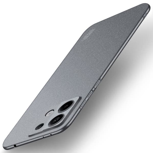 Blødt og mat cover til Xiaomi Redmi Note 13 Pro 5G Silver grey