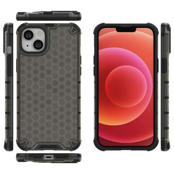 Bofink Honeycomb iPhone 15 Etui - Svart Black