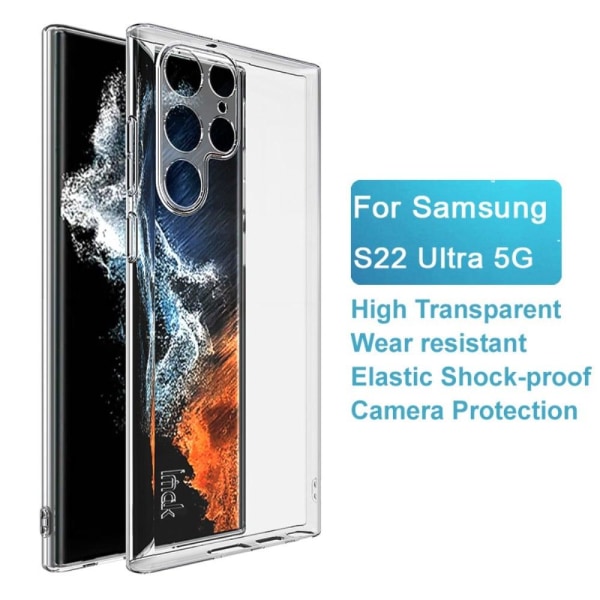 Imak UX-5 suojakuori Samsung Galaxy S22 Ultra - Läpinäkyvä Transparent
