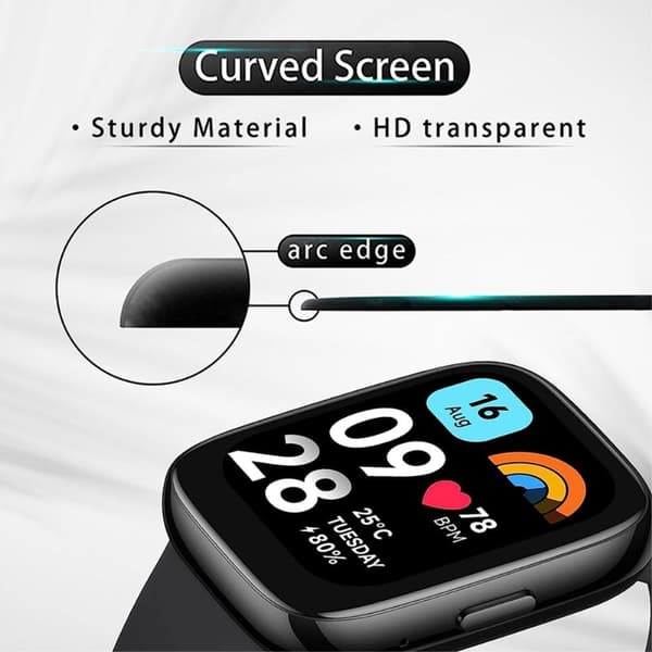Xiaomi Redmi Watch 3 Lite/Active 3D PET Screen Protector Transparent