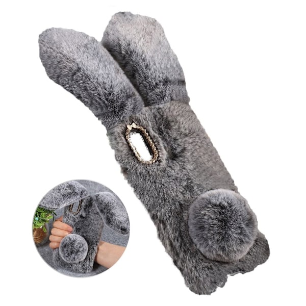 Bunny Samsung Galaxy A30 deksel - Mørkegrå Silver grey