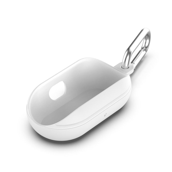 Samsung Galaxy Buds silikonikotelo koukulla - Valkoinen White