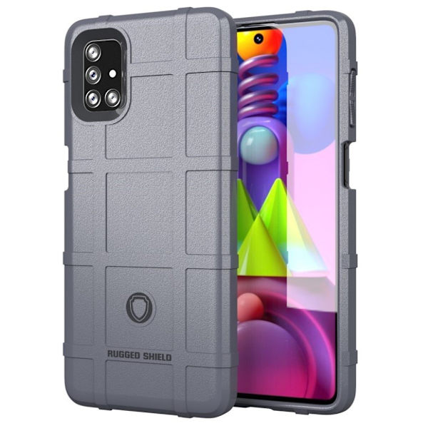 Rugged Shield Etui Samsung Galaxy M51 - Grå Silver grey