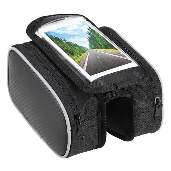 LIXADA cykel frontramme touch view taske Black