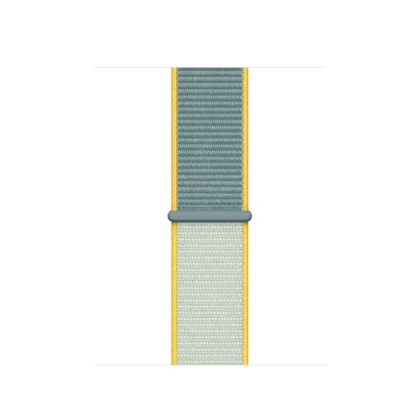 Apple Watch Series 5 40mm solid color nylon klockarmband - ljusblå / ljusgrå Blå