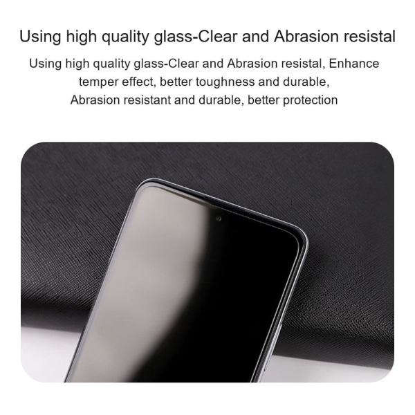 Amorus Arch Edge Karkaistu Lasi Suojakalvo For Xiaomi Redmi 9C Transparent