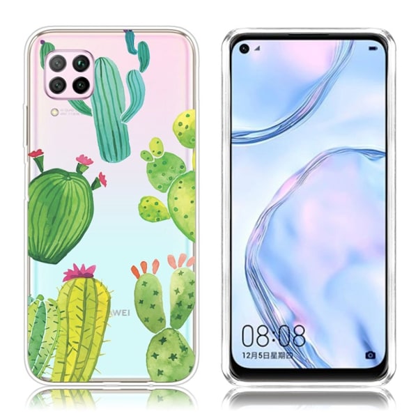 Deco Huawei P40 Lite / Huawei Nova 6 SE skal - Kaktus Grön