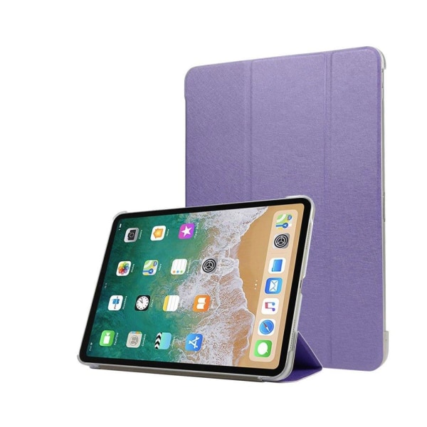 iPad Pro 11" (2018) tre-folds læder flip etui - Lilla Purple