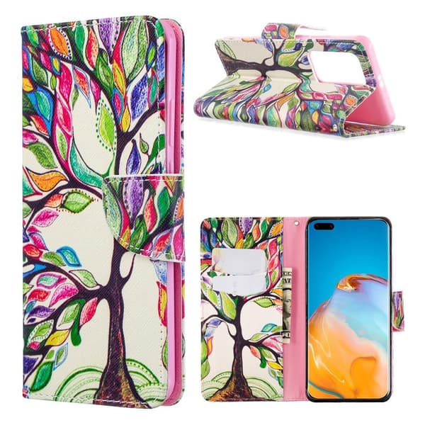 Wonderland Huawei P40 Pro flip etui - Colorized treet Multicolor