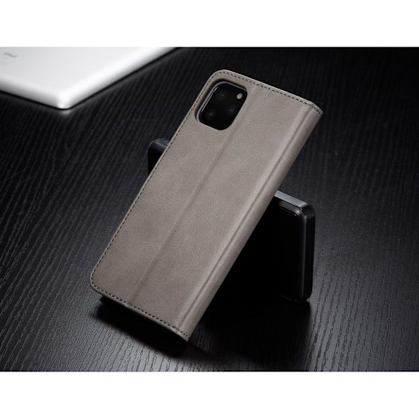 LC.IMEEKE iPhone 11 Pro flip etui - Sølv/Grå Silver grey