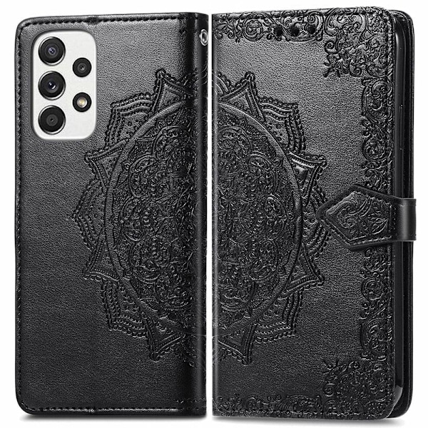 Mandala läder Samsung Galaxy A53 5G fodral - Svart Svart
