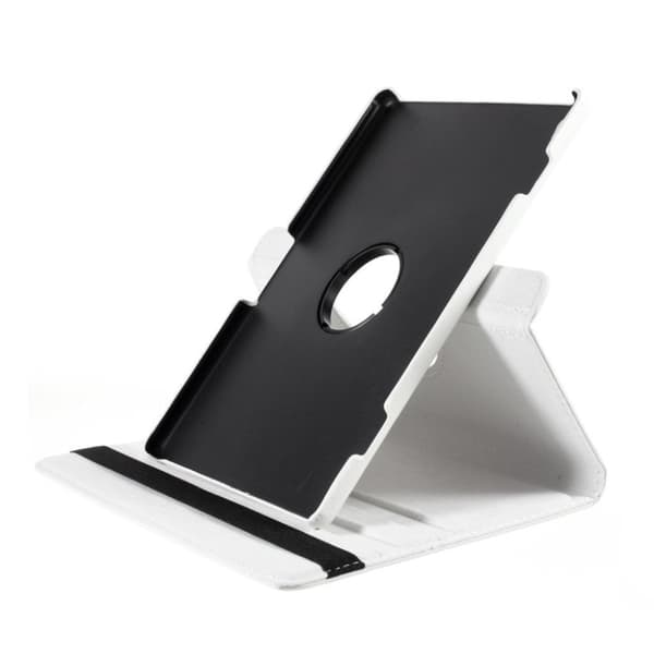 Lenovo Tab M10 360 graders roterbart lærveske - Hvit White