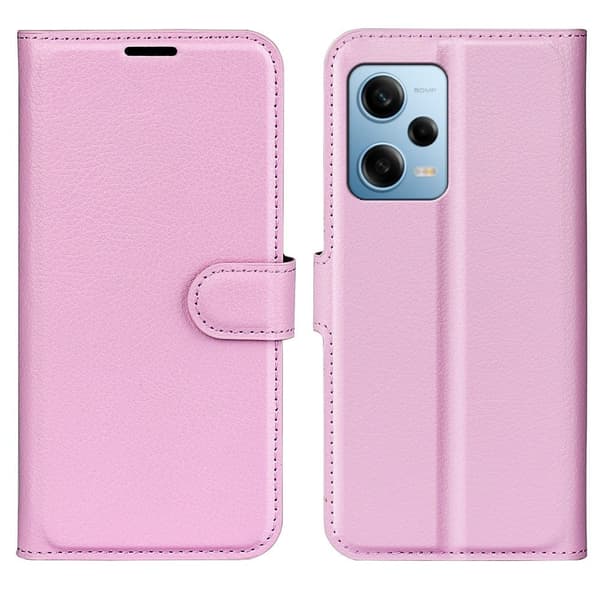 Classic Xiaomi Redmi Note 12 Pro Läppäkotelo - Pinkki Pink
