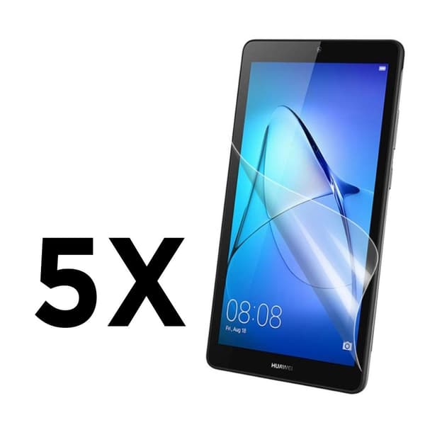 5-Pack Huawei Mediapad T3 7 Hd Klar Lcd Skjermbeskytter Transparent