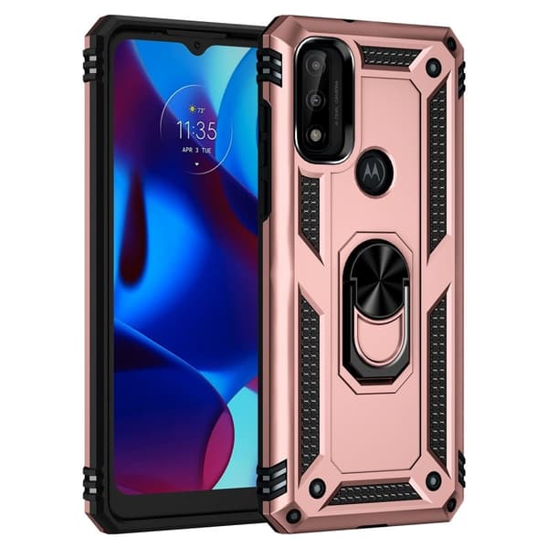 Bofink Combat Motorola G Pure Etui - Rødguld Pink