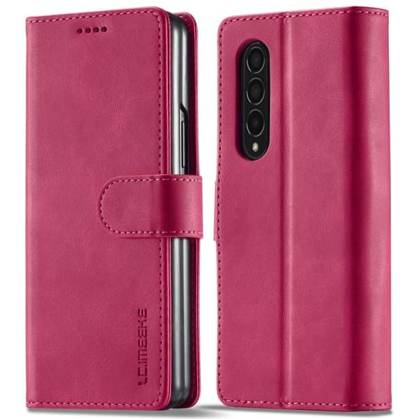LC.Imeeke Samsung Galaxy Z Fold3 5G Läppäkotelo - Rose Pink