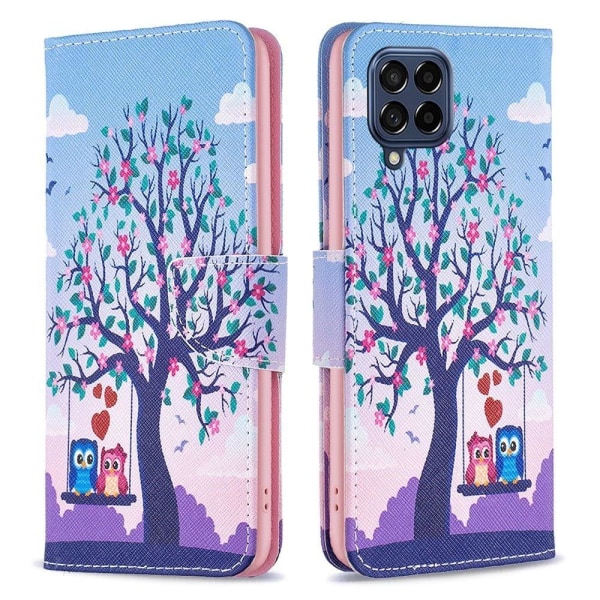 Wonderland Samsung Galaxy M53 5G flip etui - To Ugler Multicolor