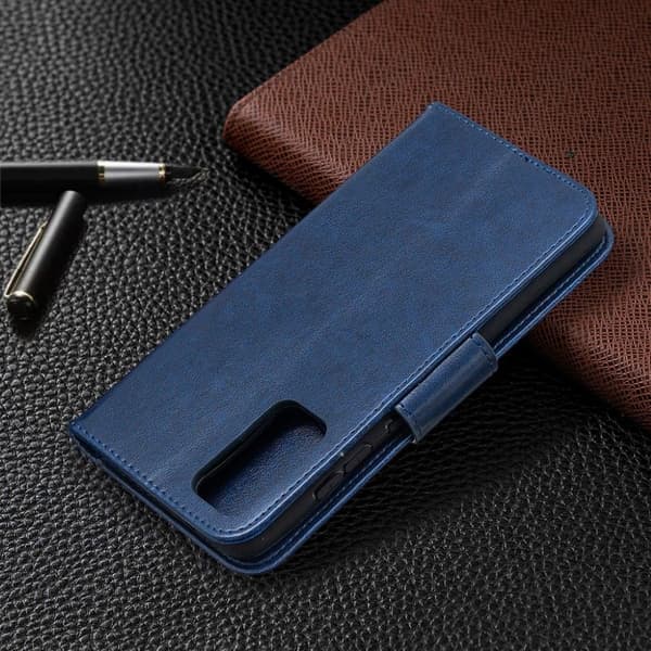 Butterfly Samsung Galaxy S20 Fe 5g / S20 Fe Flip Etui - Blå Blue