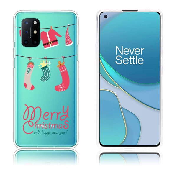 Christmas OnePlus 8T etui - Santa Outfit and Socks Multicolor