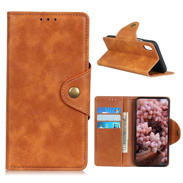 Alpha Samsung Galaxy A01 Core Flip Etui - Brun Brown