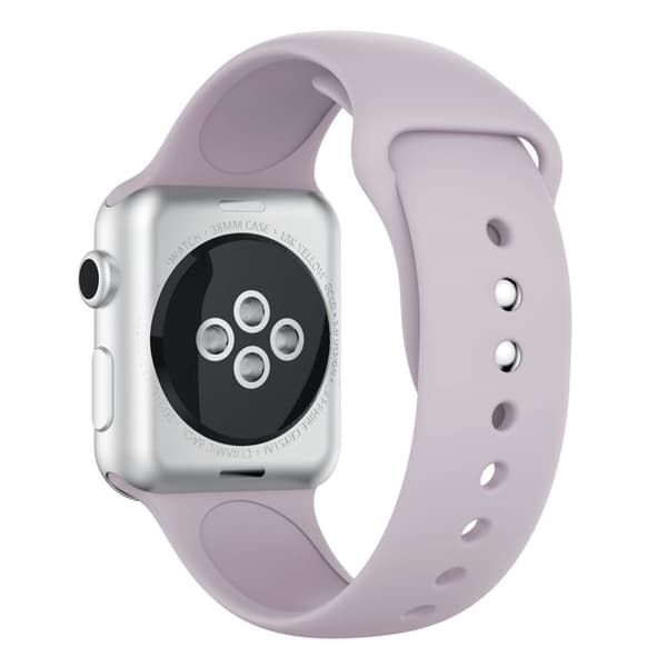 Apple Watch Series 4 40mm silikoneurrem - lyselilla Purple