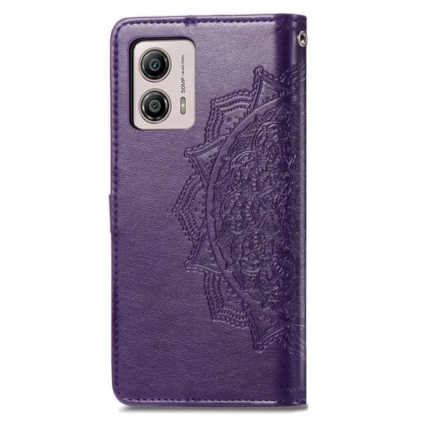 Mandala Motorola Moto G53 Flippetui - Lilla Purple