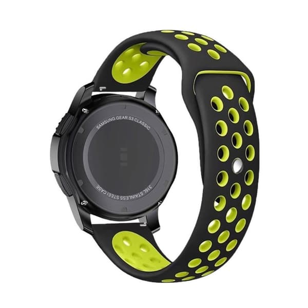 Samsung Gear S3 erstatnings-urrem i Nylon og kanvas - Grøn/Sort Multicolor