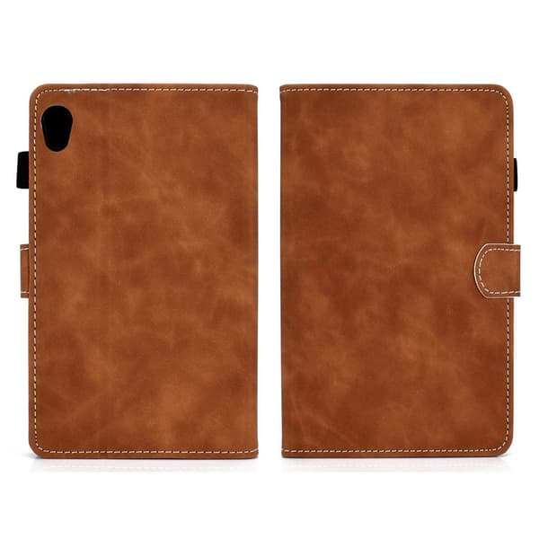 Lenovo Tab M10 HD Gen 2 Microfiber Lær Etui - Brun Brown