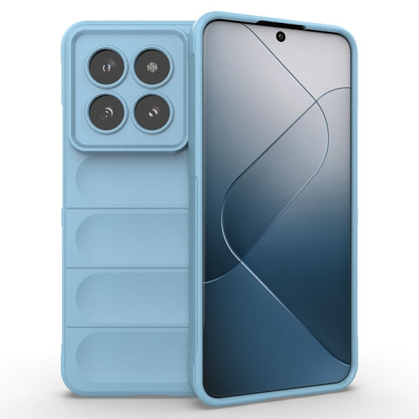 Mjukt greppformat skal för Xiaomi 14 Pro - Blå Blå