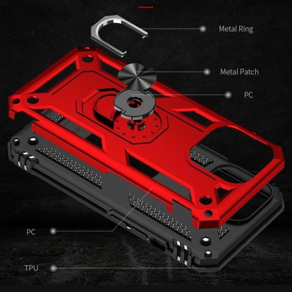 Bofink Combat iPhone 13 Pro Max skal - Röd Röd