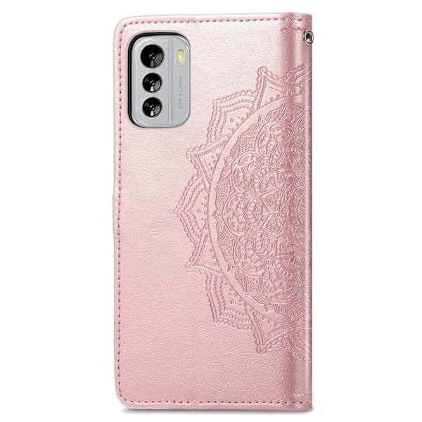 Mandala Nokia G60 Flippetui - Rose Gull Pink