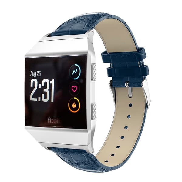 Fitbit Ionic Krokodil designat klockband - Blå Blå