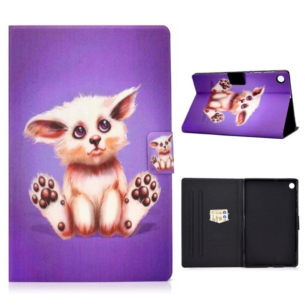 Lenovo Tab M10 FHD Plus cool pattern leather flip case - Abyssin Purple