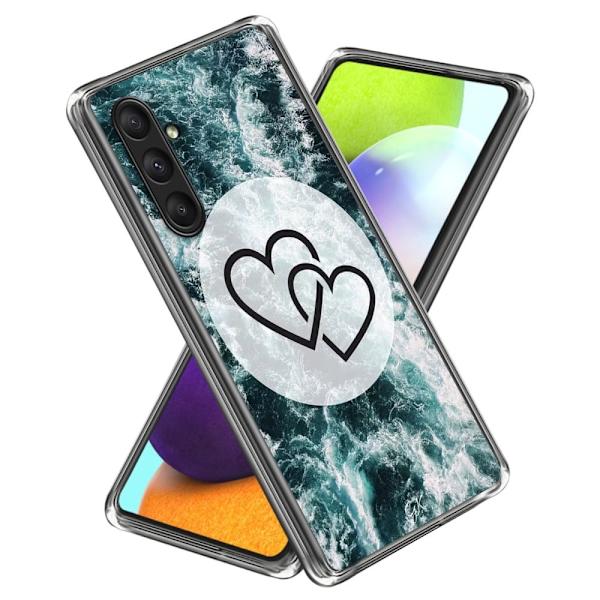 Deco Samsung Galaxy A24 4G deksel - Hjerte Til Hjerte Blue
