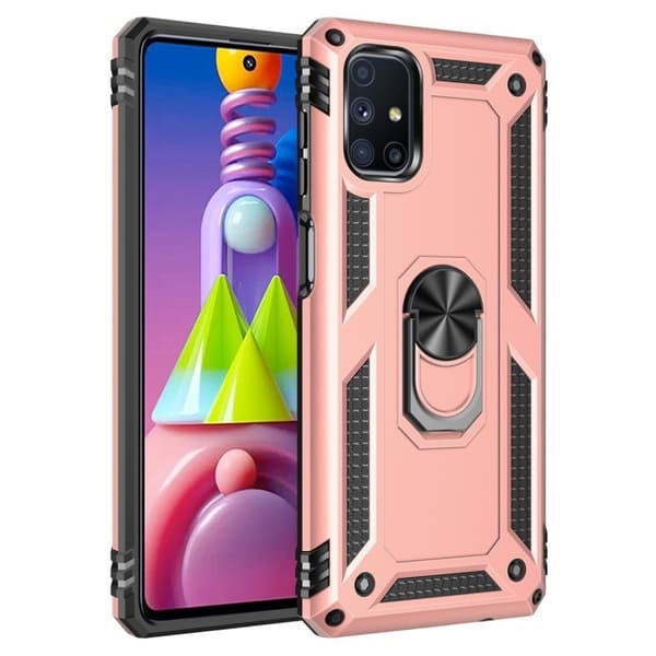 Bofink Combat Samsung Galaxy M51 etui - rødguld Pink