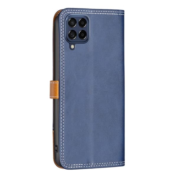 BINFEN tofarget læretui for Samsung Galaxy M53 5G - Blå Blue