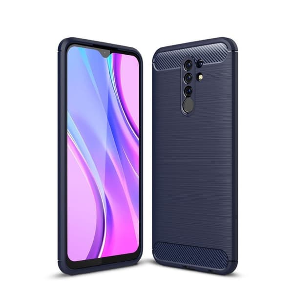 Carbon Flex Suojakotelo Xiaomi Redmi 9 - Sininen Blue