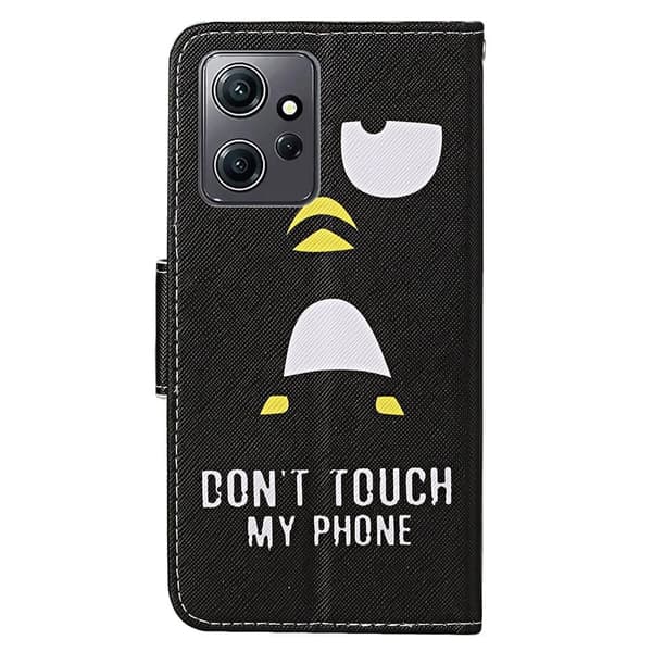 Wonderland Xiaomi Redmi Note 12 Flip Etui - Pingvin Black