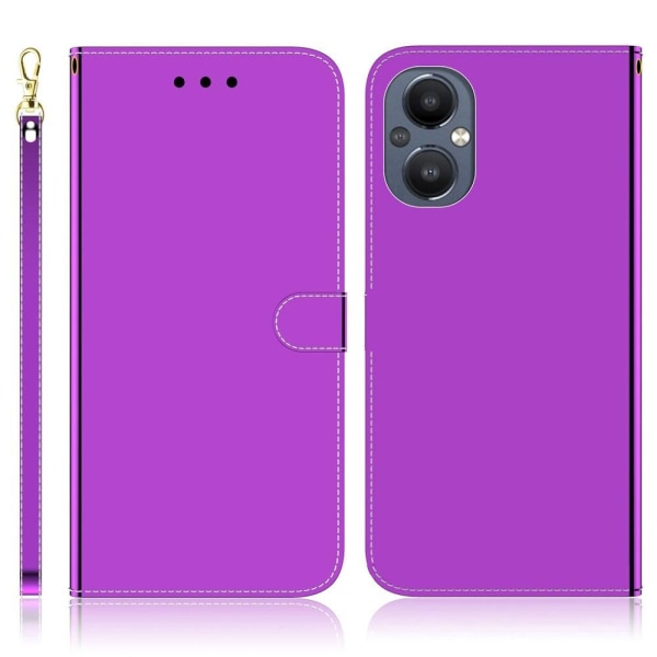 Mirror OnePlus Nord N20 5G Flip Etui - Lilla Purple