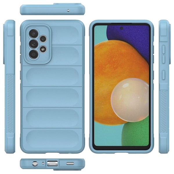 Mjukt greppformat Samsung Galaxy A52s 5G / Samsung Galaxy A52 5G / Samsung Galaxy A52 skal - Blå Blå