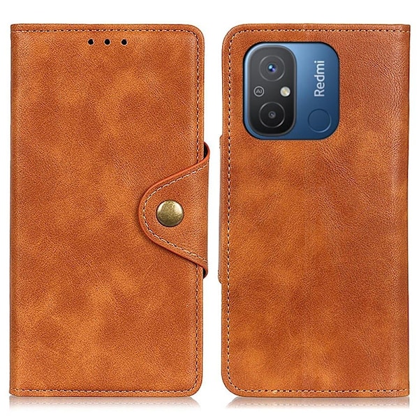 Bofink Vintage Xiaomi Redmi 12C / 11a Læder Etui - Brun Brown