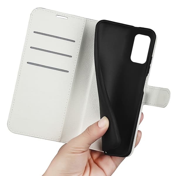 Classic Samsung Galaxy M52 5G Läppäkotelo - Valkoinen White