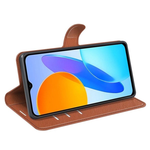 Klassisk Honor X8 Flip Etui - Brun Brown
